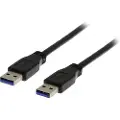 Deltaco Usb 3.0 Kabel, Type A Han - Type A Han, 1m, Sort 1m. Usb A Usb A Sort