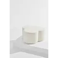 Pastill - Bodhi puf i bouclé ø 70 cm - Hvid - Fodskamler & puffer - - Homeroom