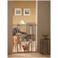 Savic Dog Barrier Savic hundegitter med kattedør - Højde 107 cm, bredde 75 til 84 cm