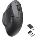 Keychron M7 Wireless Mouse Black Rf Wireless + Bluetooth + Usb Type-c