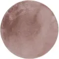 KMCarpets - Soft Pile Rug Dream Round - Rosa - Luv- & ryatæpper - - Homeroom