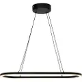 Aneta Lighting - Pendellampe Oda oval - Sort - Loftpendler - - Homeroom