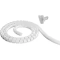 Deltaco Nylon cable cover 2.5m white