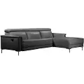 Loft 24 - Hjørnesofa 3 sæder 1 liggestol højre manuel Lund - Grå - 3-pers. sofaer - - Homeroom