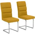 Loft 24 - Spisebordsstol CAROLA, 2-pak - Gul - Stole - - Homeroom