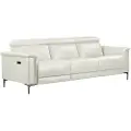 Loft 24 - Sofa 3-personers sofa med 2 elektriske liggestole Lund - Hvid - 3-pers. sofaer - - Homeroom