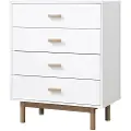 Loft 24 - Kommode 4 skuffer Melanie - Hvid - Kommoder - - Homeroom