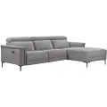 Loft 24 - Hjørnesofa 3 sæder 1 liggestol højre manuel Lund - Grå - 3-pers. sofaer - - Homeroom