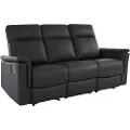 Loft 24 - Sofa 3 Sæder Manuel Southbrook - Sort - 3-pers. sofaer - - Homeroom