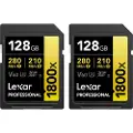 Lexar Professional GOLD Series - flash memory card - 128 GB - SDXC UHS-II