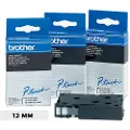 Brother Tape 12mm Tc-201 Sort/hvid