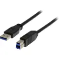 Deltaco Usb3-120s 2m. Usb A Usb B Sort