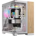 Corsair 6500x Midi Tower Bamboo, Hvid