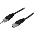 Deltaco Audio 3.5mm Male - 3.5mm Female 0.5m. 3.5mm 3.5mm