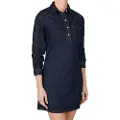 Pepe Jeans Pepe Jeanstil kvinder. PL953628BC3 Almindelig kjole (XS), Casual, Bomuld, Lange ærmer, Blå