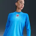 Nike Langærmet Norge 2025/26 Stadium Goalkeeper Nike Dri-FIT Replica-fodboldspillertrøje til kvinder - blå