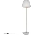 QAZQA Retro gulvlampe messing med plissé-skærm creme 45 cm - Kaso