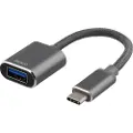 Deltaco USB-C to USB-A - adapter - 11 cm