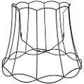QAZQA Metal lampeskærm sort 50/40 - Granny Frame