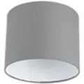 QAZQA Lampe skærm grå 18/18/14 med hvidt indre