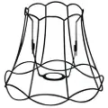 QAZQA Metal lampeskærm sort 25/21 - Granny Frame