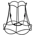 QAZQA Metal lampeskærm sort 20/19 - Granny Frame