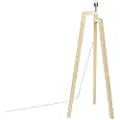 QAZQA Gulvlampe Tripod Træ uden skærm - Puros