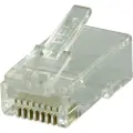 Deltaco RJ45 stik Cat6 UTP 20-pack - Transparent - 0 cm