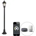 QAZQA Smart lanterne sort 122 cm inkl. Wifi ST64 - New Haven