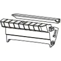 Zebra Front Bezel Dispenser - Gk/gx 420d