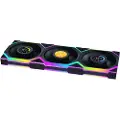 Lian Li UNI FAN SL Wireless LCD Reverse (3-pack) Black - Kabinet køler - 120mm - Sort med RGB LED lys - 29 dBA