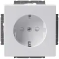 ABB Stikkontakt ENKELT (semi-komplet) 16A 1M Hvid