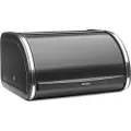 Brabantia Brødkasse ROLL TOP 11 l, mat sort, rustfrit stål, Brabantia