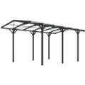 GFP 2,85x5,05m Carport, antracitgrå