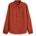 Scotch & Soda Viscose Jacquard Skjorte Med Lange ærmer