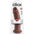 King Cock 10 - stor sugekop dildo (25 cm) - brun