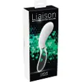 Liaison Curve - genopladelig LED-vibrator (gennemsigtig-hvid)