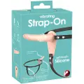 You2Toys - Opladelig strap-on vibrator (natur)