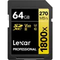 Lexar Professional Gold 1800x SD - 280MB/s - 64GB