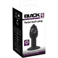 Black Velvets Black Velvet Twist - genopladelig silikone anal vibrator (sort)