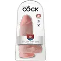 King Cock 9 Chubby - sugekop, realistisk dildo (23cm) - naturlig