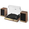Crosley C72 Turntable with Speakers Walnut