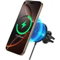 Spigen OneTap Pro 4 MagSafe Car Mount Charger - Wireless / Air Vent - Black