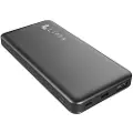 Lippa 10.000 mAh Powerbank 18W USB-C PD & QC USB-A Output - Black Powerbank - Sort - 10000 mAh