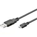 Pro Micro USB-kabel - 5 m - sort