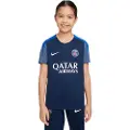 Nike Paris Saint-Germain Strike Nike Dri-FIT-fodboldtrøje med korte ærmer til større børn - blå