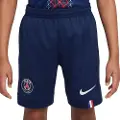Nike Paris Saint-Germain 2025/26 Stadium Home Nike Dri-FIT Replica-fodboldshorts til større børn - blå