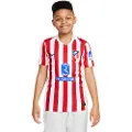 Nike Club Atlético de Madrid 2025/26 Stadium Home Nike Dri-FIT Replica-fodboldspillertrøje til større børn - rød