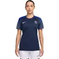 Nike Kortærmet Paris Saint-Germain Strike Nike Dri-FIT-fodboldtrøje til kvinder - blå