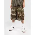 Empyre Ultra Loose Graf Camo Cargo Shorts camouflage